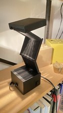 Lampe cube zig-zag noir design Années 80’