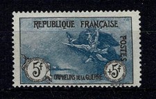 FRANCE YVERT 155 SCOTT B10 " WAR ORPHANS MARSEILLAISE 5F+5F " MH VF SIGNED X516