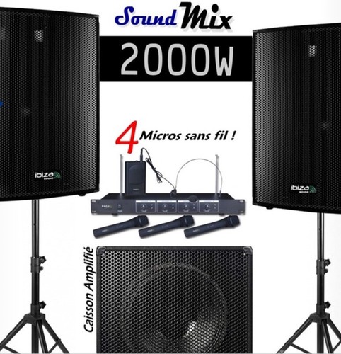 Système son ibiza 2000 rms - système,