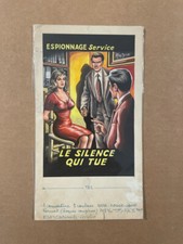 Brantonne - Original de couverture pour un roman d'espionnage - TBE