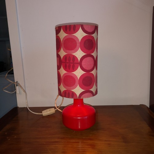 Lampe vintage pied verre - 70,