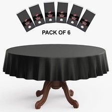 Lot de 6 nappes Rondes en