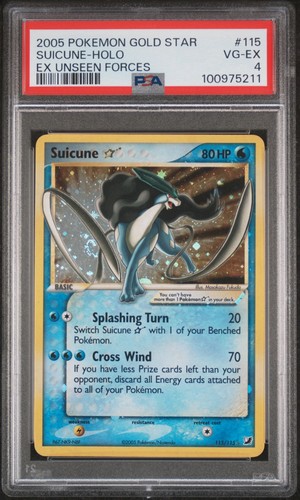 Suicune gold star - suicune, psa