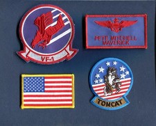 Pete MAVERICK Mitchell TOP GUN Film NAVY F-14 TOMCAT Écusson De Costume Ensemble