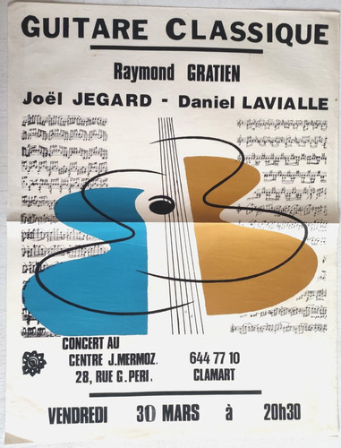 Affiche concert guitare - affiche,