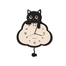 Horloge Murale Chat, Adorable Horloge à Pendule Décorative Pour Salon Et