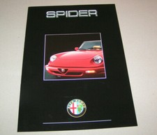 Prospectus / Brochure Alfa Romeo Spider 2,0 Litre, 120 CV - 4E Génération