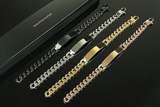 Hommes Gourmette 9 MM 750er Or