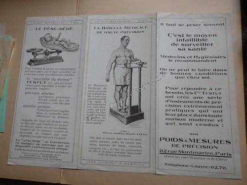 1910 publicité balance - publicité,