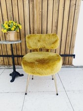 Chaise moumoute Fourrure à poils années 60's Style Pelfran Vintage 