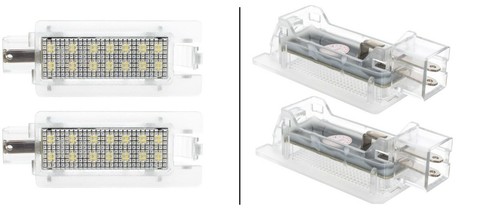 2X ARRIÈRE PLAQUE FEUX 2 LED
