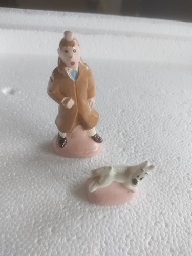 Figurines plâtre tintin - figurines,