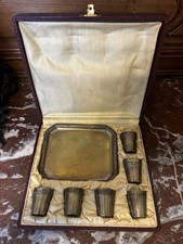 Coffret Serviteur à liqueur fin 19 e siècle en Laiton