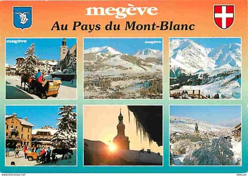 Carte postale mégève - postale,