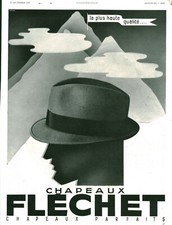 Publicité ancienne chapeaux