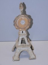 -TOUR EIFFEL ANCIEN PORTE MONTRE REGULE COULEUR GRISE COLLECTION déco Vitrine