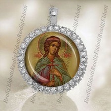 Médaillon Cabochon Argenté