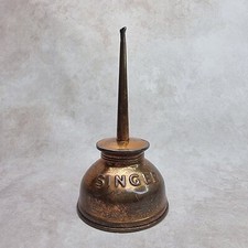 Ancienne burette huile Singer - vintage industriel