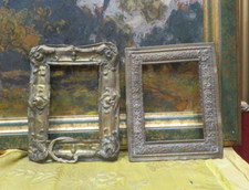 2 anciens cadres en laiton