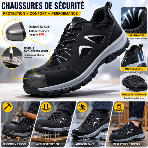 Chaussures sécurité homme - de,