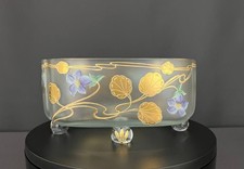 Jardinière en verre à décor