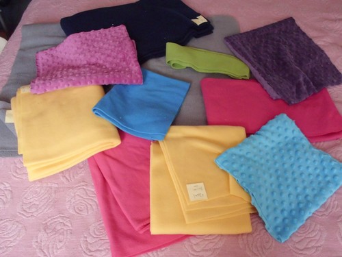 Lot coupons tissu polaire - lot,