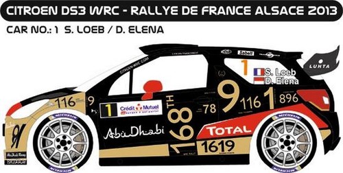 Decals citroën ds3 wrc - decals,