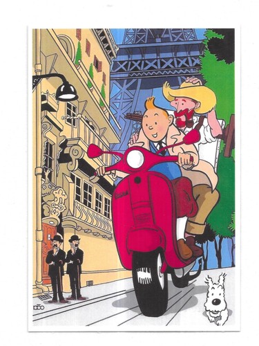 Rare carte postale tintin - rare,