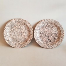 2 assiettes nature écorce de noix de coco et rondelles de bambou diamètre 25 cm