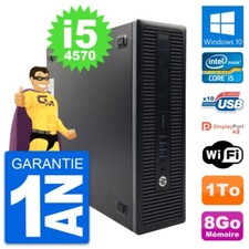 PC HP ProDesk 600 G1 SFF Intel i5-4570 RAM 8Go Disque Dur 1To Windows 10 Wifi