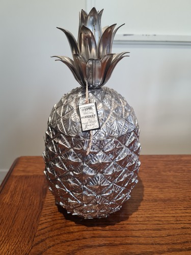 Seau glacon ananas argenté - à,