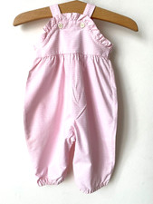 Salopette vintage été Bébé Fille Rose Natalys Superbe !
