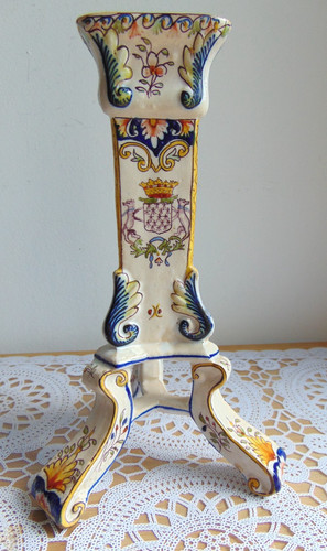 Ancien bougeoir faience - bougeoir,