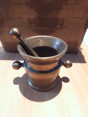 Mortier pilon bronze - mortier,