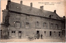 26595 cpa 02 Vic sur Aisne - Hôtel P. Aubin - rue de Fontenoy