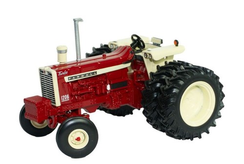 Britains tractor with twin - britains,