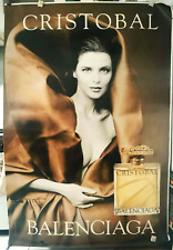 BALENCIAGA - Parfum Affiche Originale Pub  "Cristobal" 1998 Ft Abribus 120x176cm
