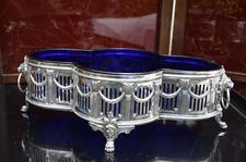 WMF COUPE CENTRE DE TABLE POLYLOBE EN METAL ARGENTE NEO CLASSIQUE FIN XIX ième