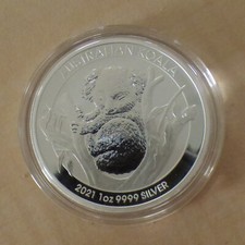 Australia 1 $ Koala 2021 silver 99.9% 1 oz silver coin within a capsule (argent)