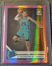 2019 Optic PJ Washington Jr RATED ROOKIE HYPER PINK PRIZM Charlotte Hornets