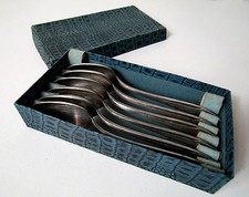 ancien coffret 6 cuillères en