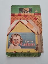 SAVON CADUM ANCIEN CARTON VILLA MAISON PLIANTE A MONTER OBJET PUB BÉBÉ 
