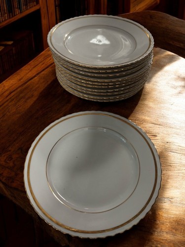 Lot assiettes porcelaine - assiettes,