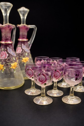 Service ancien verre - service,