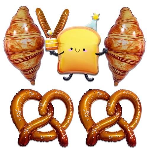 Bakery themed foil balloons - bakery,