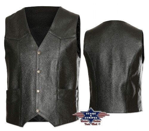 Gilet sans manches cuir - sans, en