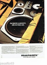 PUBLICITE ADVERTISING 126  1979   les  enceintes  Marantz hi-fi