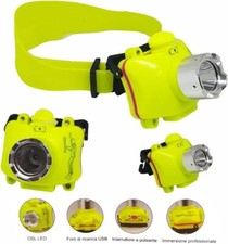 Lampe de plongée avant lampe tête réglable led phare de moins de 500 lumens mer