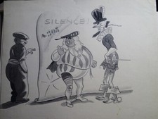 Ecole FRANCAISE XX DESSIN CARICATURE THEATRE COSTUMES dlg DUBOUT SAUVAGE 1930