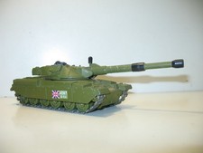 DINKY TOYS, char CHIEFTAIN militaire anglais , canon pouvant tirer